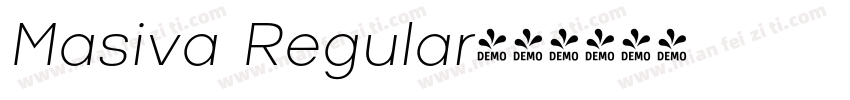 Masiva Regular字体转换
